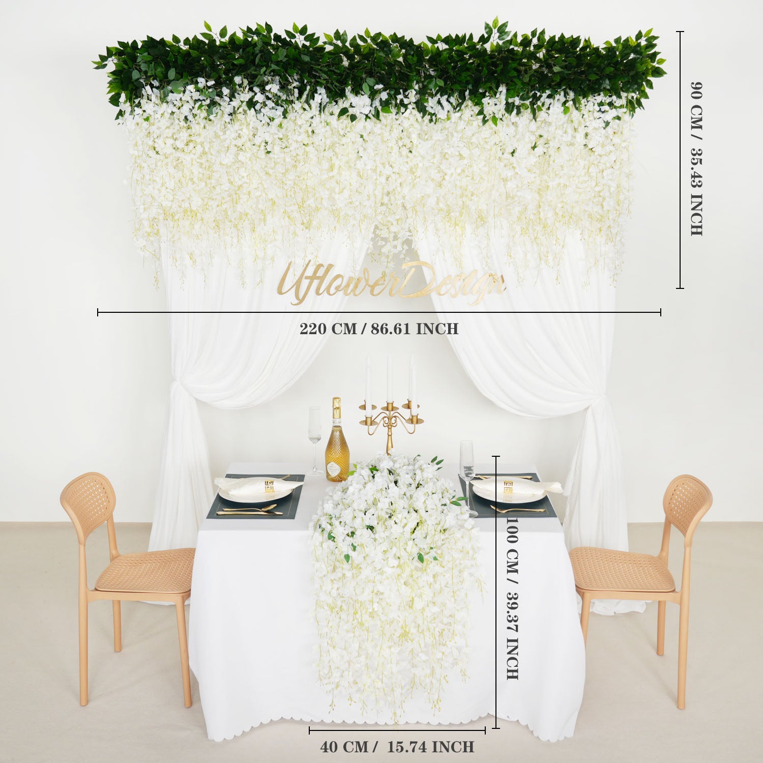 Artificial Wisteria Banquet Table Centerpieces 14 picture